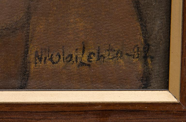 NIKOLAI LEHTO, öljy levylle, signeerattu ja päivätty -82.