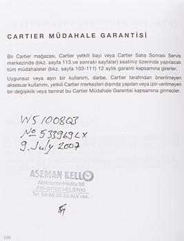 CARTIER, Tank Francaise, rannekello, 20 x 25 mm.