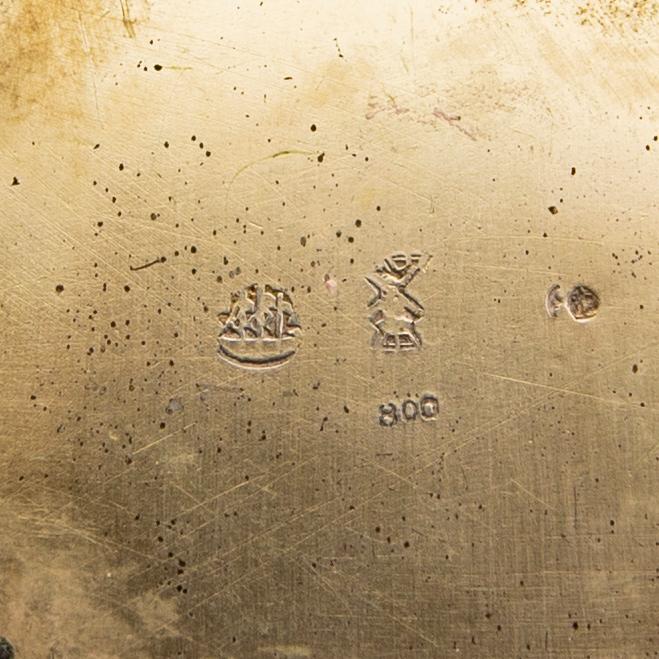 Socker och grädd-set  3 dlr silver möjligen Barbour & Co USA 1900-talets början.