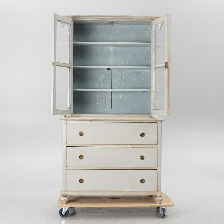 Display cabinet, late 19th century,.