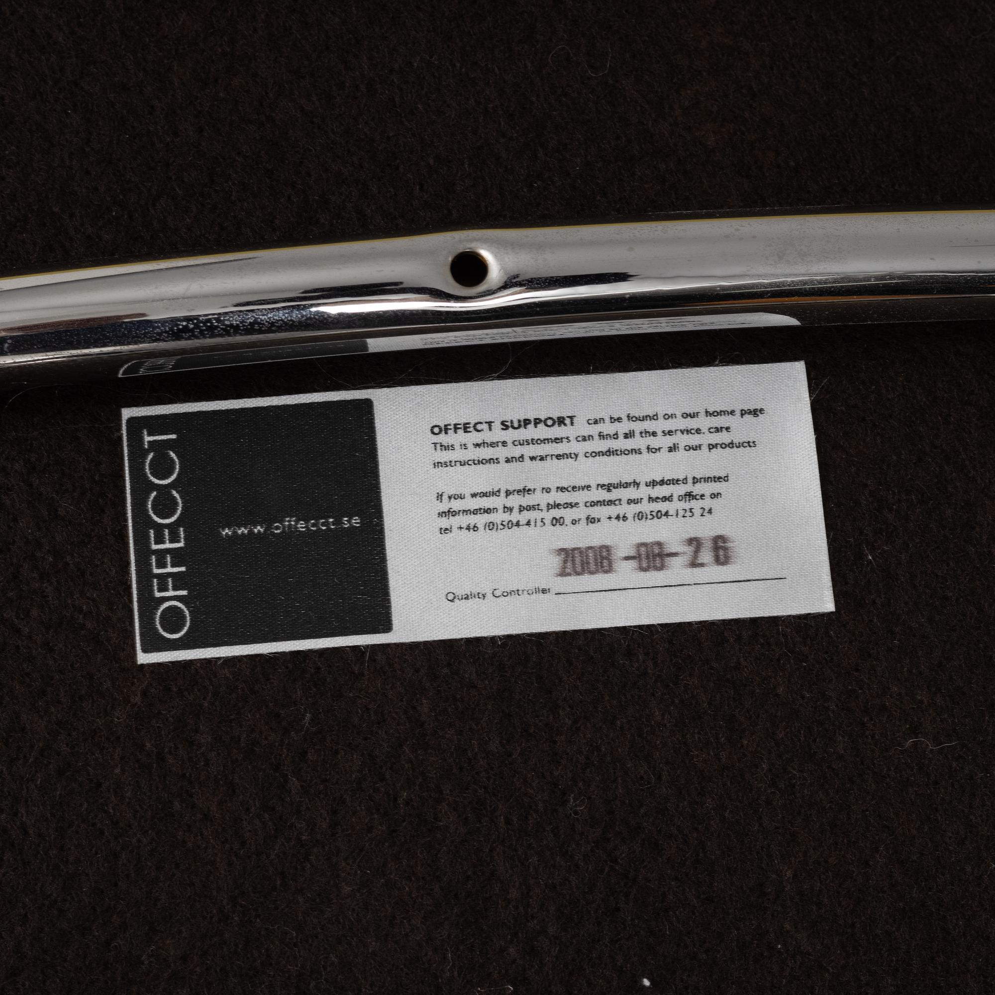 Claesson Koivisto Rune, karmstolar, 8 st "Cornflake", Offecct, daterade 2008.