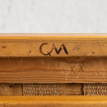 Carl Malmsten, karmstolar 8 st, "Riksdagen", 1940-tal. Proveniens Sveriges Riksdag, formgivna 1940.