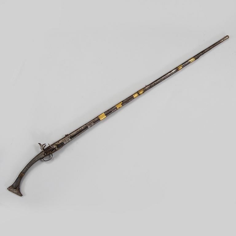 A miquelet-lock rifle Balkan mid 1800s.