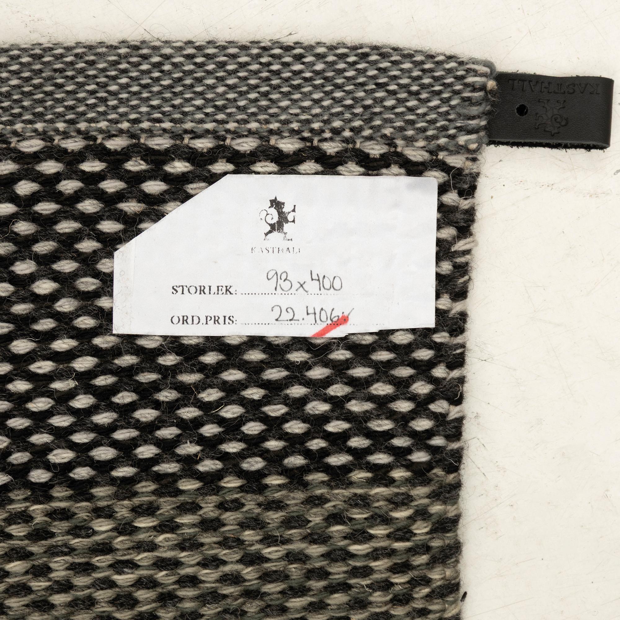 A runner, Kasthall, approx. 390 x 90 cm.