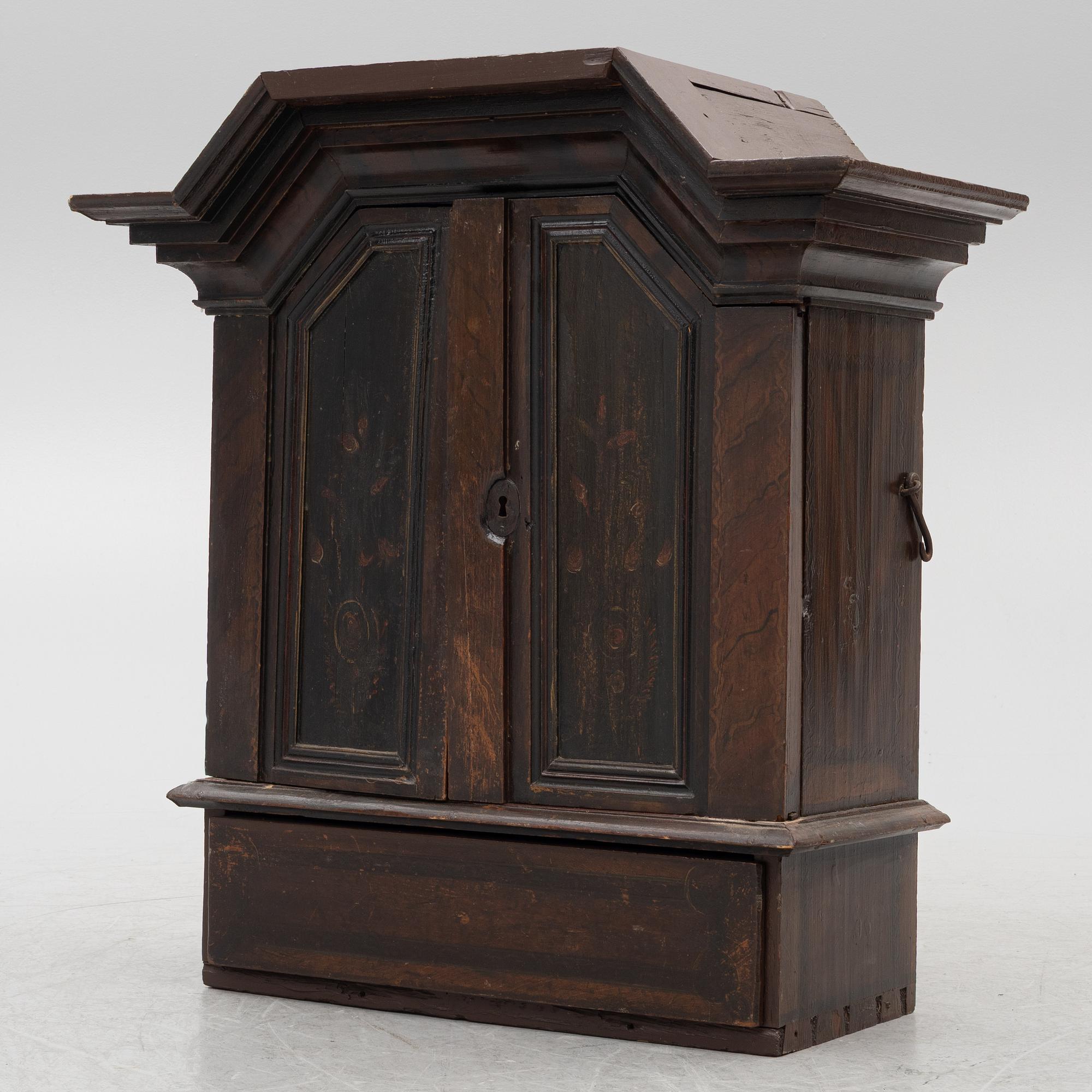 A cabinet, dated 1817.