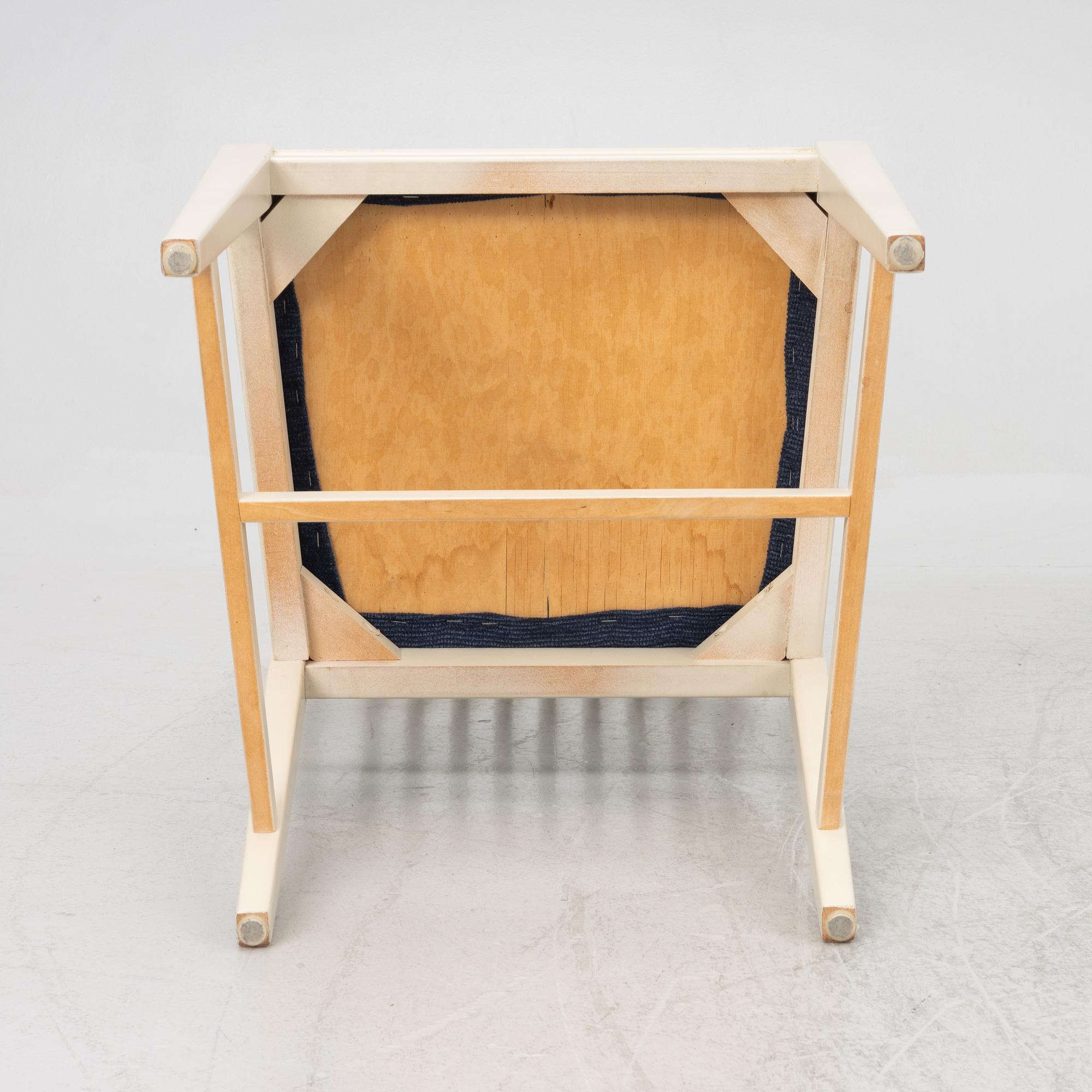 Svante Skogh, a 'Vindö' dining table and four chairs, Balders snickeri, Vaggeryd, second half of the 20th century.