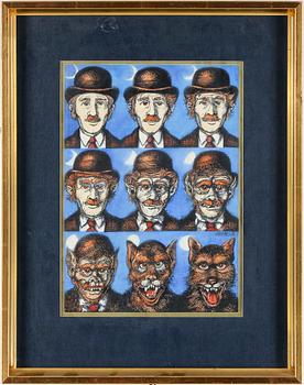 Hans Arnold · HANS ARNOLD, gouache, signerad.