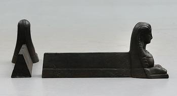 ELDHUNDAR, 1 par, gjutjärn, sannolikt tidigt 1900-tal.