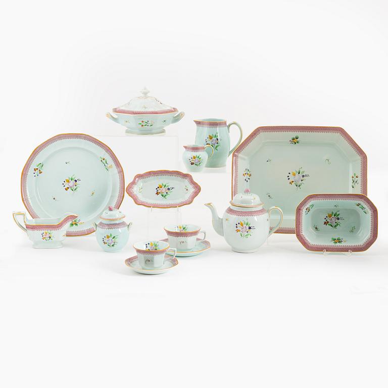 An 116-piece 'Calyx Ware' ironstone service, Adams, England, 20th Century.