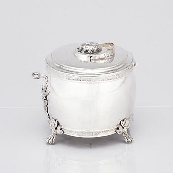 Henrik Christoffer Klint d y, sockerskrin, silver, Stockholm 1817. Empire.