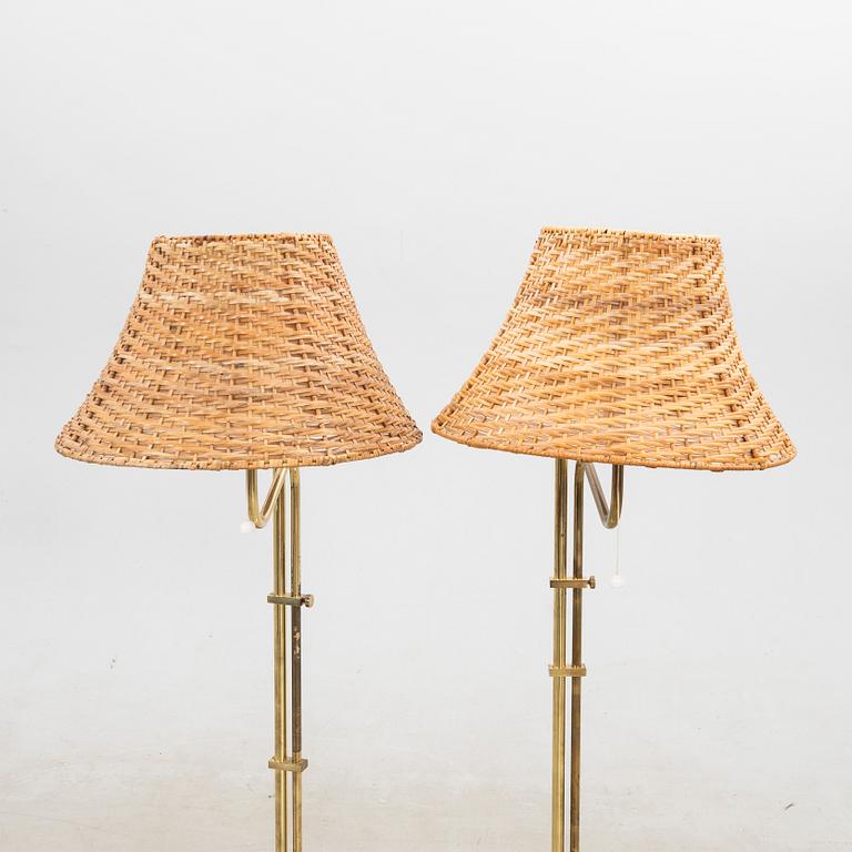 Floor lamps, a pair, model G 132, Bergboms, late 20th century.