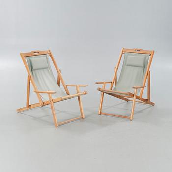 A pair of deck chairs, around the year 2000.