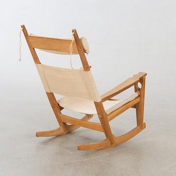 HANS J WEGNER, a rocking chair, model "GE673" "The Keyhole", Denmark.