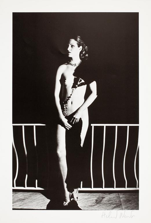 HELMUT NEWTON, "Capri at night", 1977, offsetlitografi, sign.