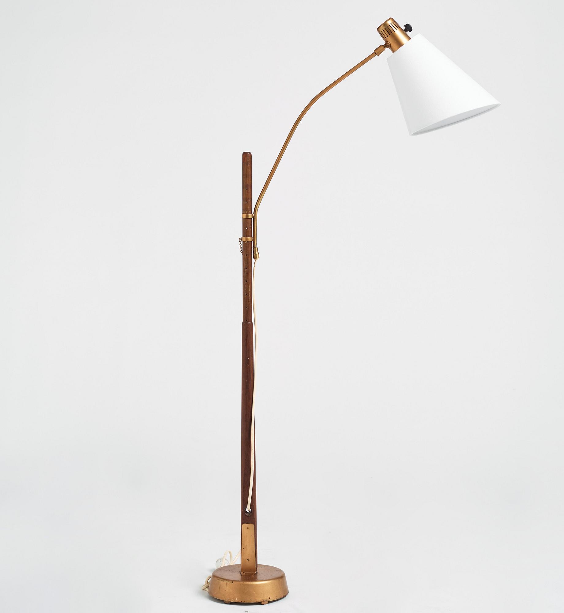 Hans Bergström, golvlampa, modell "539", ateljé Lyktan, Åhus 1940-50-tal.