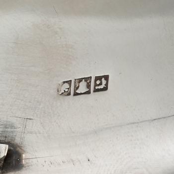 A 20th century silver plate from Egypt. Weight 412 g.