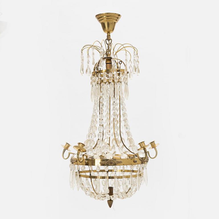 A Gustavian style chandelier, 20th Century.