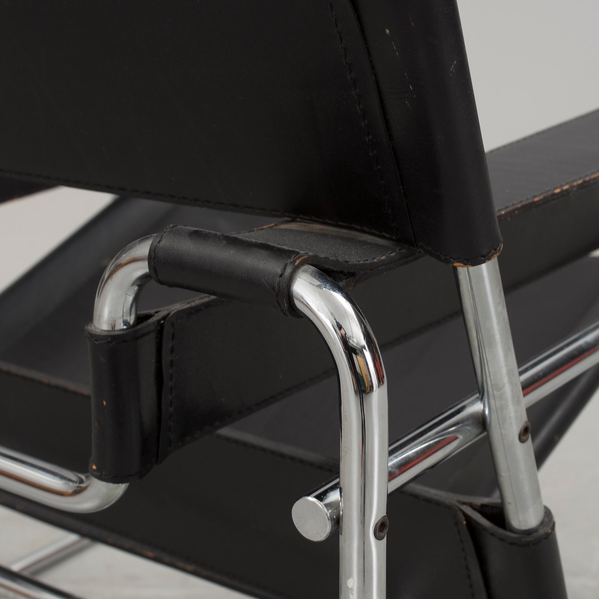 A "Wassily" chair by Marcel Breuer, Gavina, 1970s.