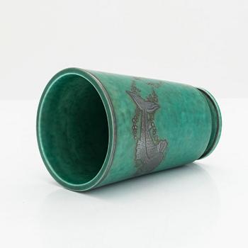 Wilhelm Kåge, vas, skålar 2st, "Argenta" Gustavsberg.