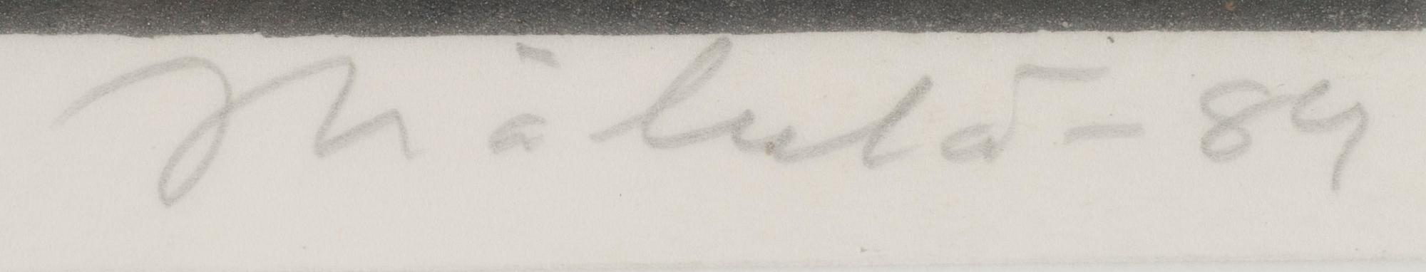 JUKKA MÄKELÄ, etsningar, 2 st, signerad och daterad -84, numrerad 1/50.