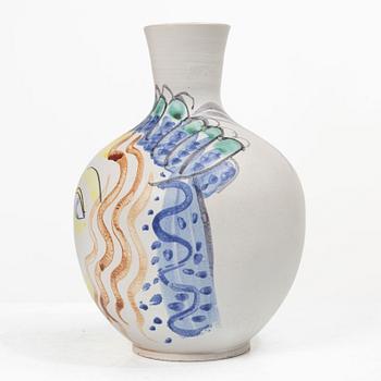 Gustavsberg, a vase, bowl and dish, Gustavsberg Studio.