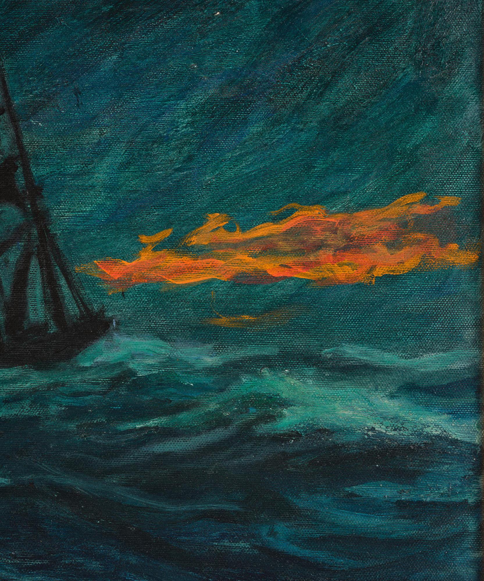 Gösta Werner, Stormy sea.