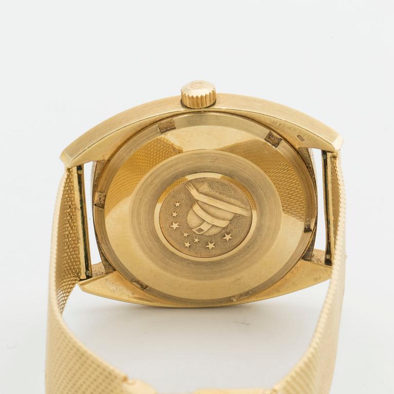 OMEGA CONSTELLATION, armbandsur, 18K guld, 35 mm, automatic, chronometer. Vikt c:a 84 g.