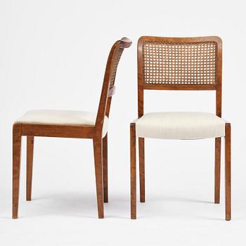 Axel Larsson, a rare set of eight chairs model "1030", Svenska Möbelfabrikerna, Bodafors, 1930s.