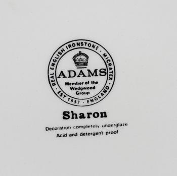 MAT OCH TESERVIS, ca 30 delar. Porslin. Adams, England.