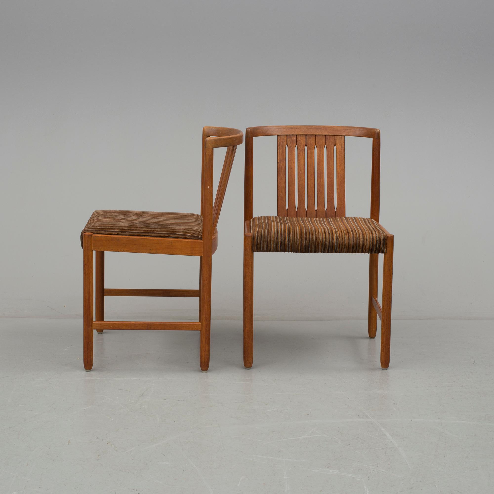 STOLAR, 4 stycken, Bertil Fridhagen, Bodafors, 1964.
