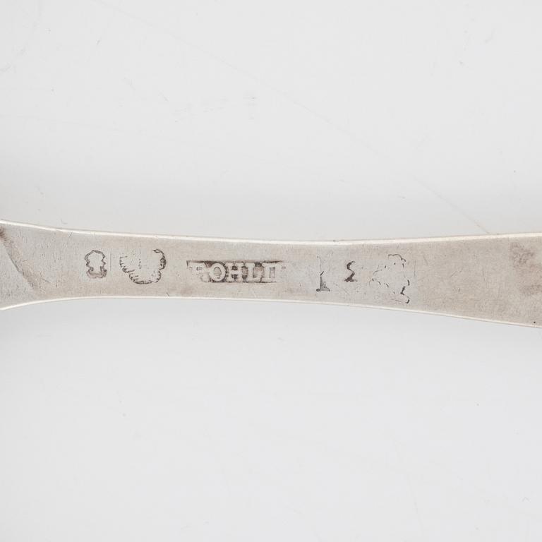 A set of  Silver Spoons, including Andreas Isberg, Skänninge 1814 (8 pieces).
