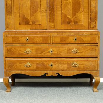 A Rococo cabinet, 18th century.