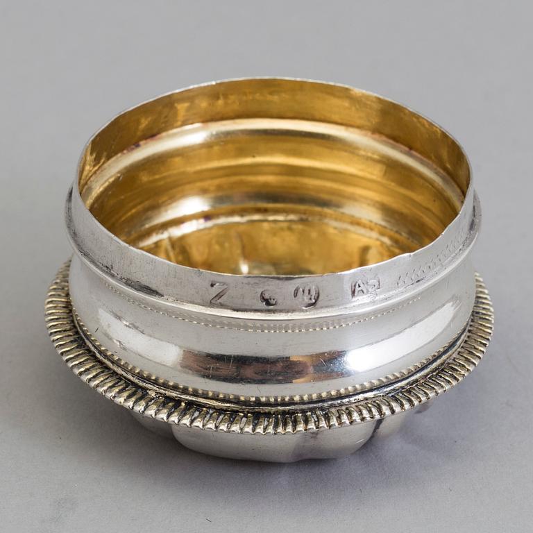 A Swedish 18th century parcel-gilt silver snuff-box, marked Anders Schotte, Uddevalla 1782.