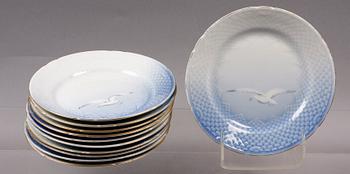 MAT- OCH KAFFESERVIS, 135 delar, porslin, "Måsen", Bing & Gröndahl,