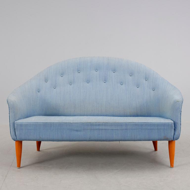 SOFFA, "Lilla Paradiset",  Kerstin Hörlin-Holmqvist. Nk:s verkstäder i Nyköping, formgiven 1958.