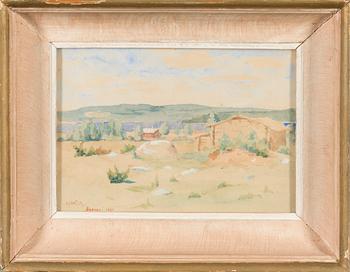 MARIA WIIK, watercolour, signed and dated Ruovesi 1895.