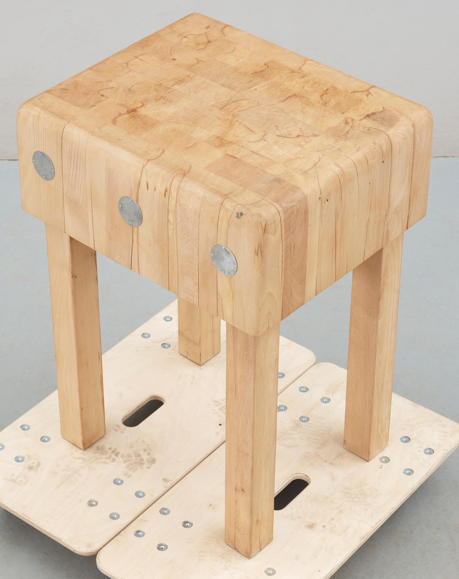 SLAKTBÄNK / KUBBE, 1900-talets andra hälft.