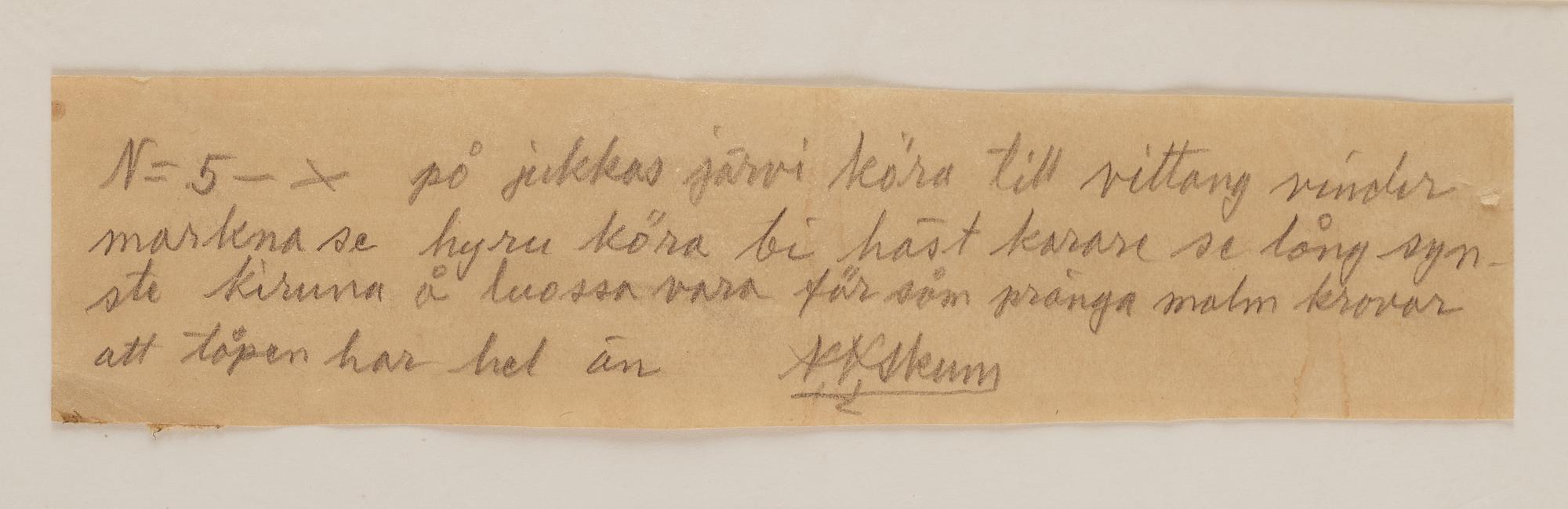 Nils Nilsson Skum, Renar, häst och akkjor.