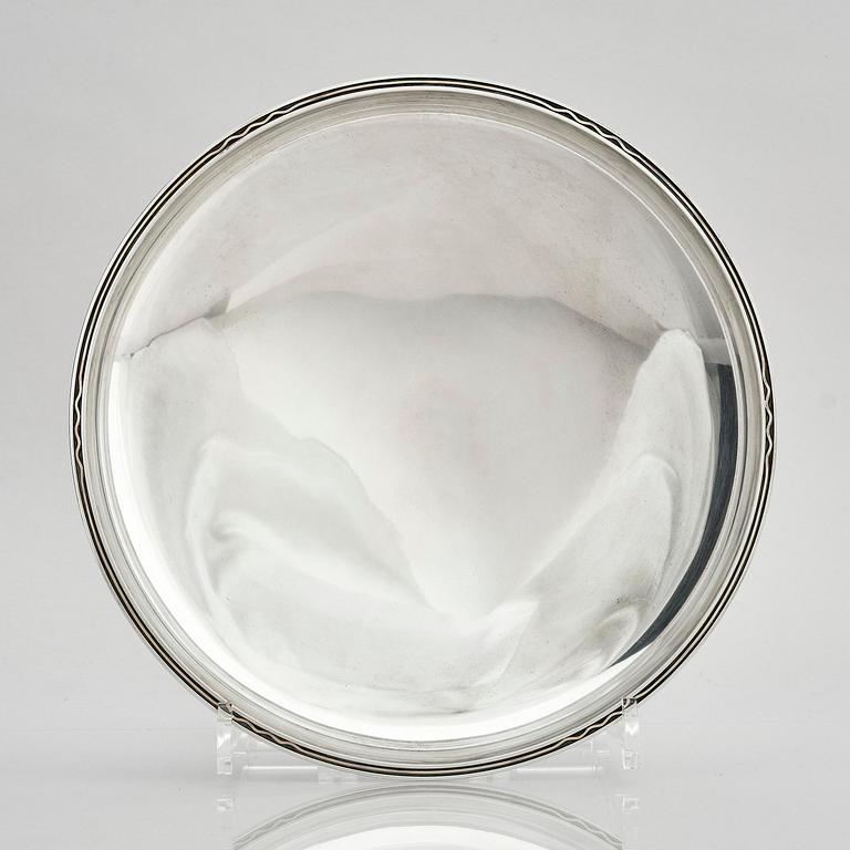 Helge Lindgren, a sterling silver bowl, Stockholm, Sweden 1952.