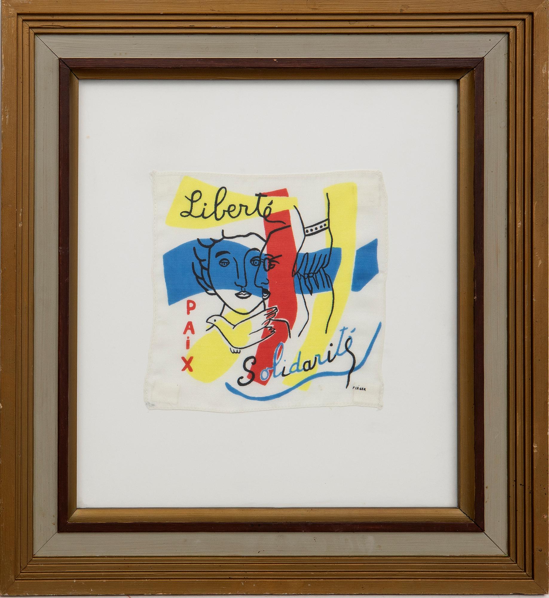 Fernand Léger, efter, "Liberté Paix Solidarité".