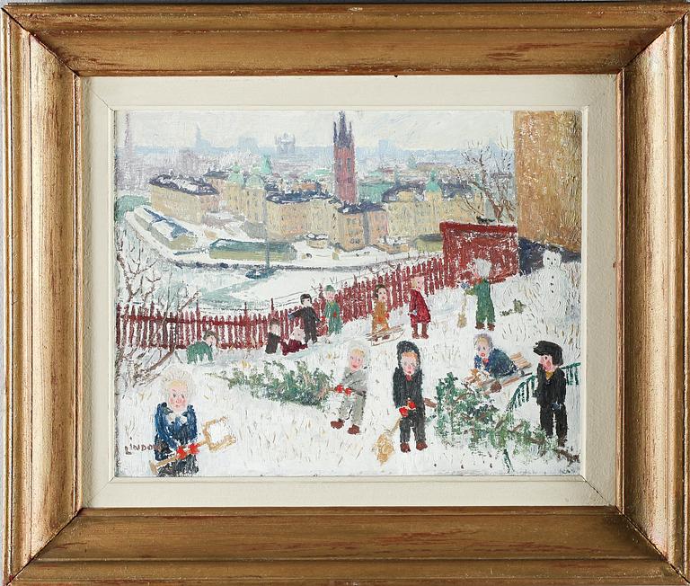 KURT LINDON, olja på duk, signerad.