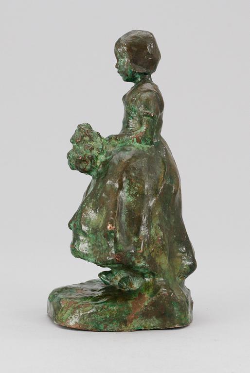 Ruth Milles, Flicka med blomsterbukett.