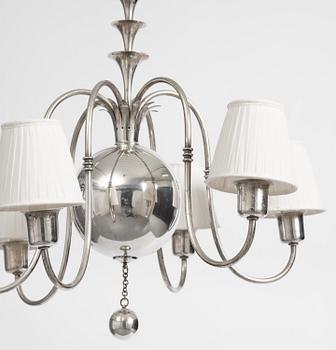 Elis Bergh, a Swedish Grace ceiling lamp, C.G. Hallberg, Stockholm, 1920s.