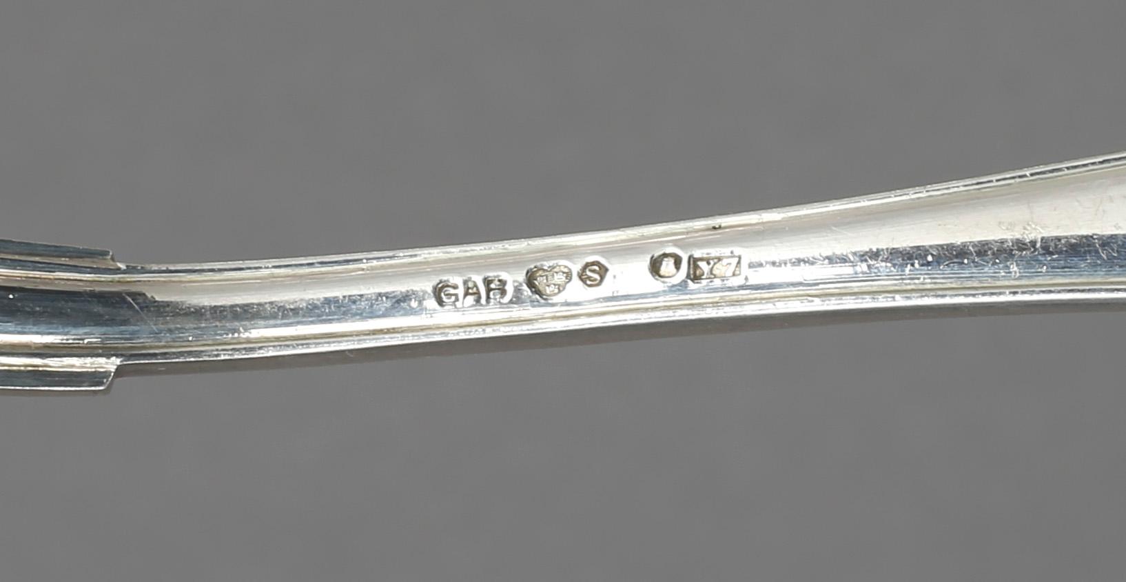 PARTI SILVER, 25 delar, bland annat GAB, Stockholm, 1909. Vikt ca 440g.