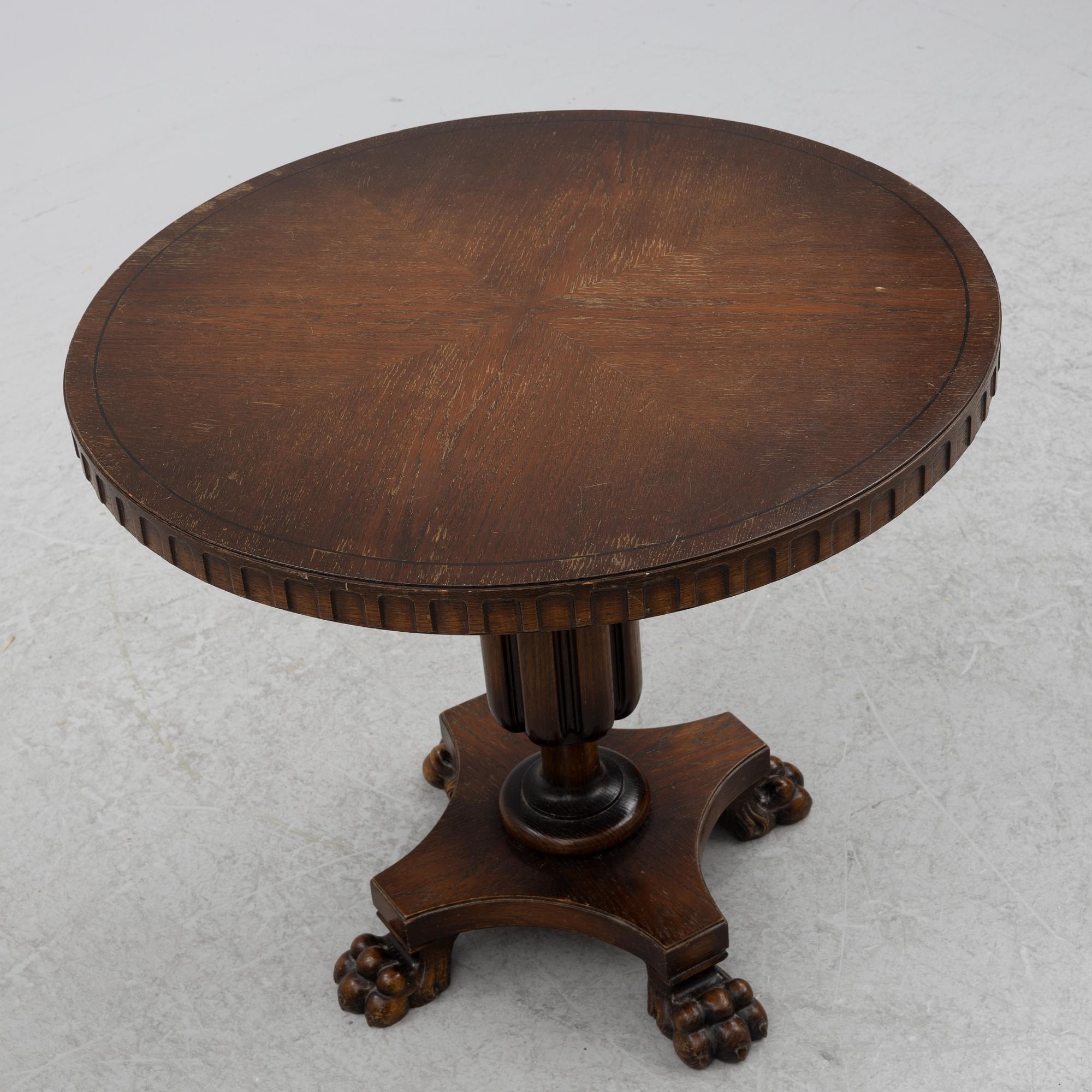 Side table, and chair as well as a stool, Swedish grace, 1920s/30s.