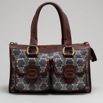 CELINE, "Macadam Denim Shoulder Bag".