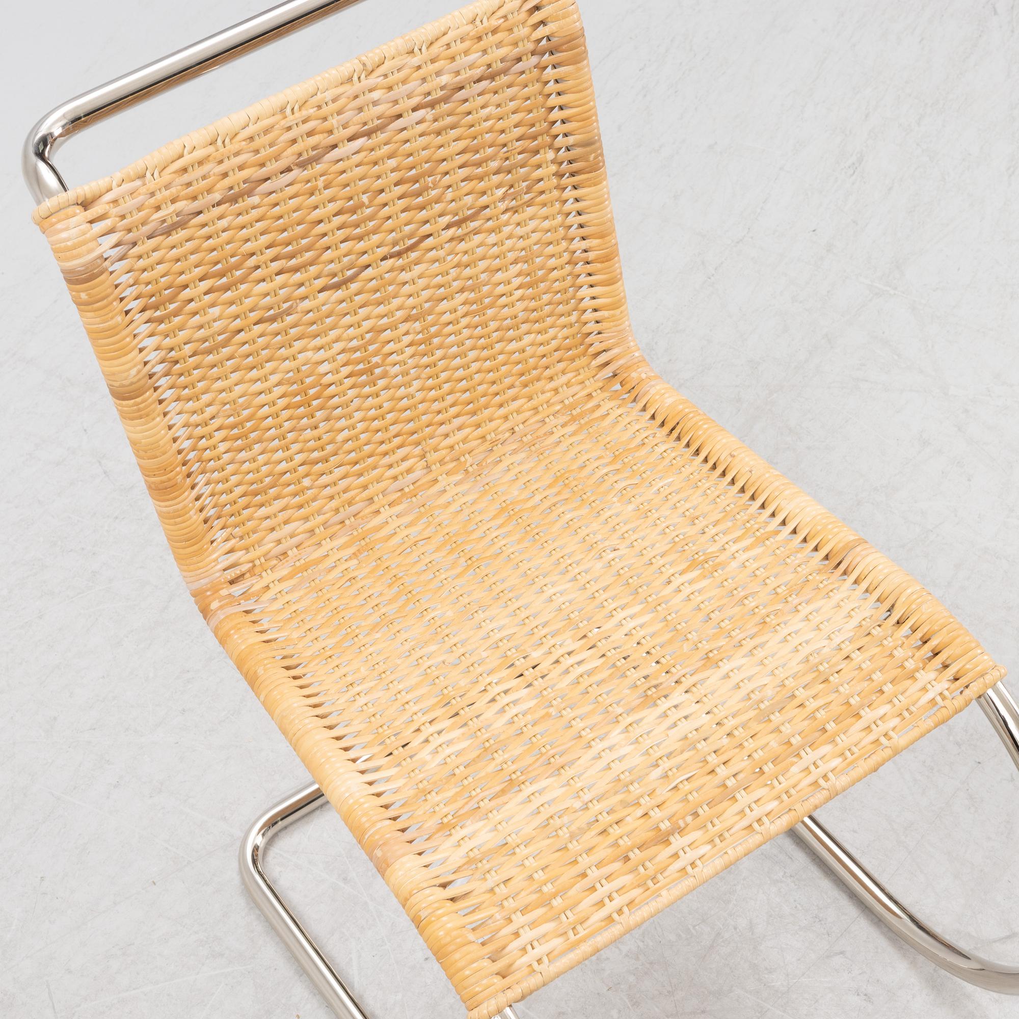 Ludwig Mies van der Rohe, a tubular steel 'MR10' chair, Tecta.