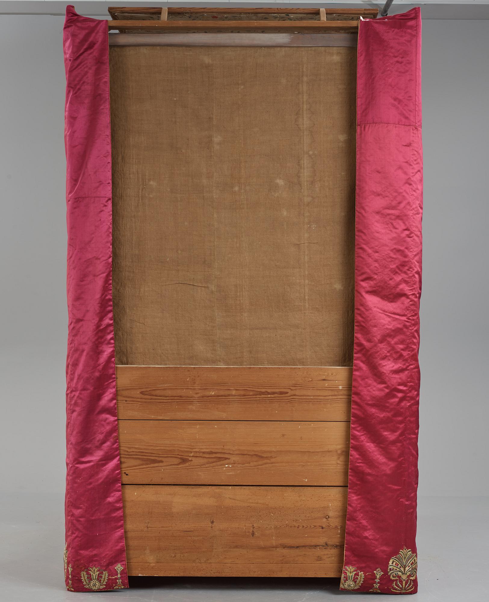 Four-poster bed, called "Axel Oxenstiernas bed", probably 18th century.