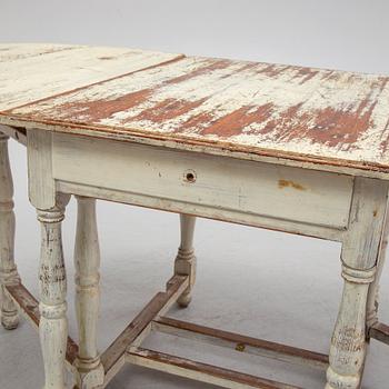 Drop-leaf table, 19th century.