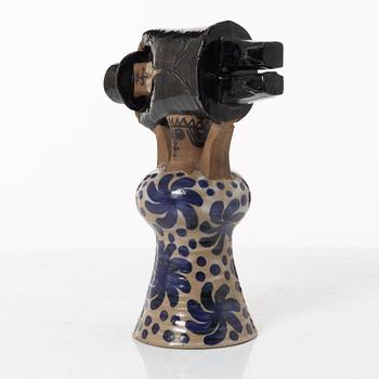 Lisa Larson, a 'Samhällsdebatten' stoneware figurine, Gustavsberg.